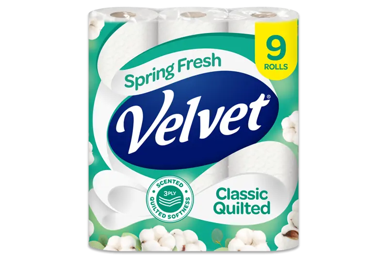 Slider main image for Velvet Classic Quilted Scented Toilet Roll 1